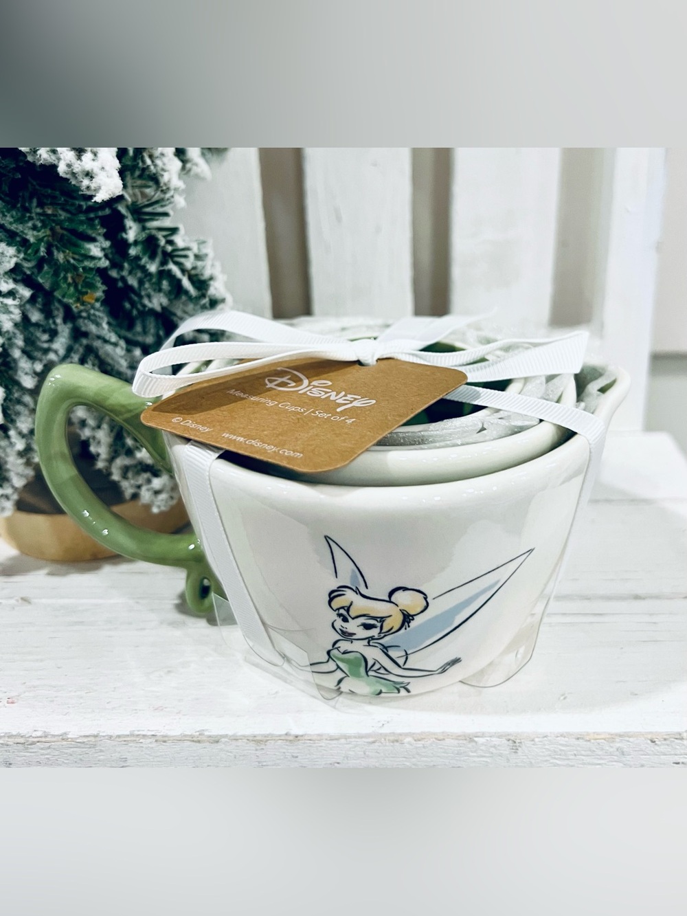 Rae Dunn x Disney Tinkerbell Measuring Cups nested set NWT